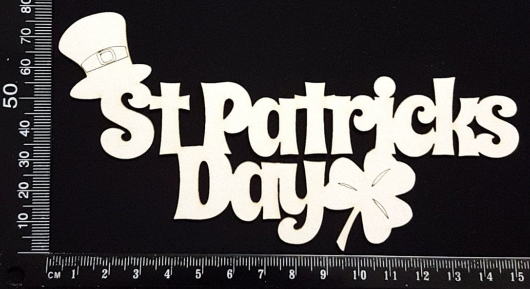 St Patricks Day - A - White Chipboard