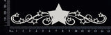 Star Border - D - Small - White Chipboard