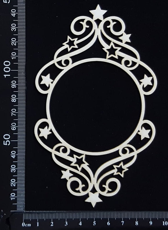Star Frame - G - Small - White Chipboard