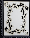 Star Corners - C - Large - White Chipboard