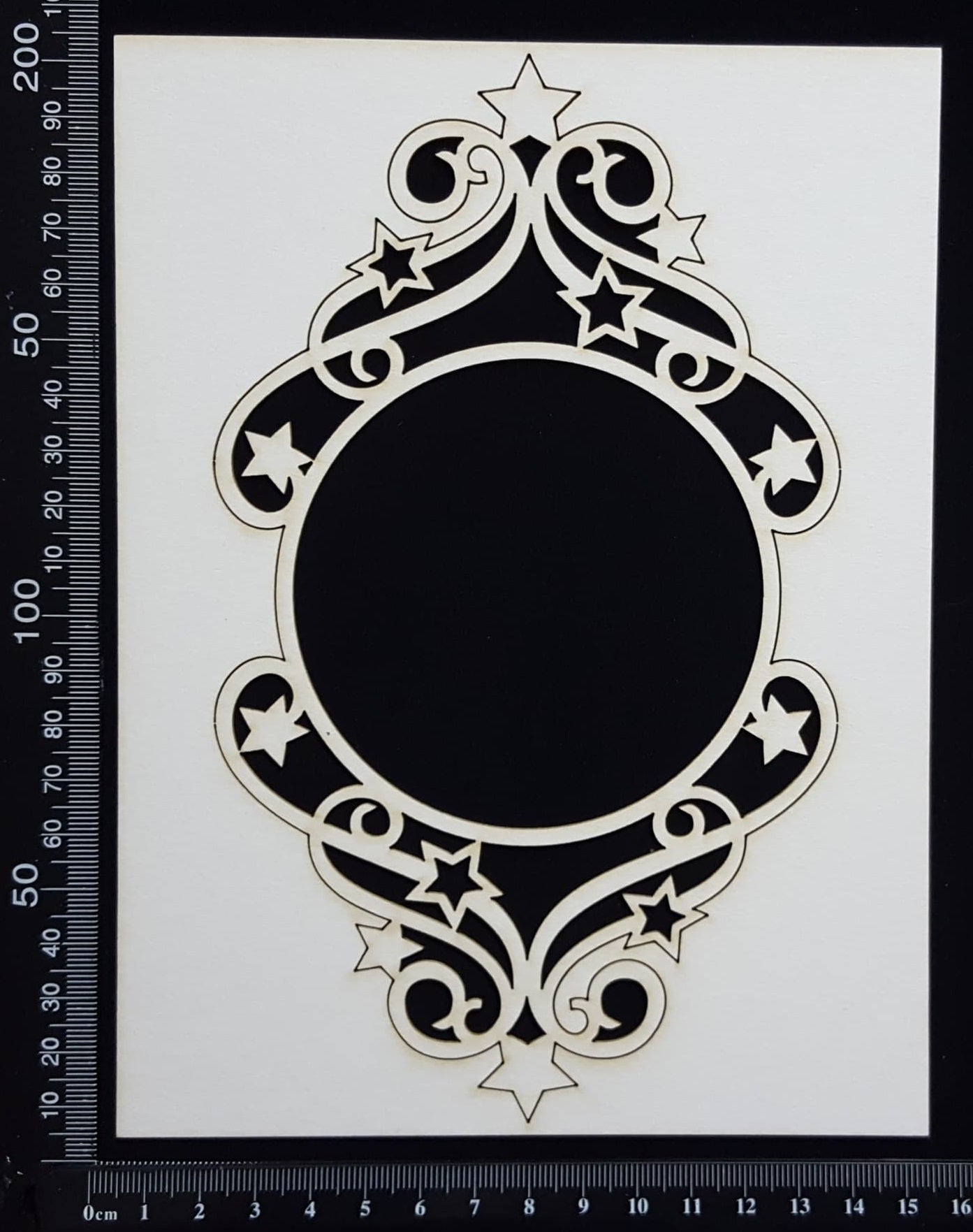 Star Frame - F - Large - White Chipboard
