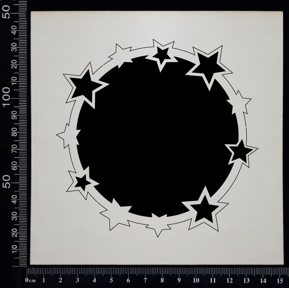 Star Frame - C - White Chipboard