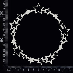 Star Frame - D - White Chipboard