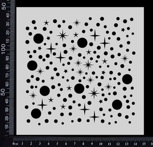 Stardust - Stencil - 150mm x 150mm