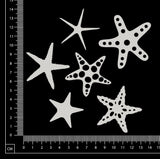 Starfish Set - A - White Chipboard