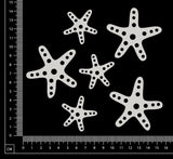 Starfish Set - B - White Chipboard