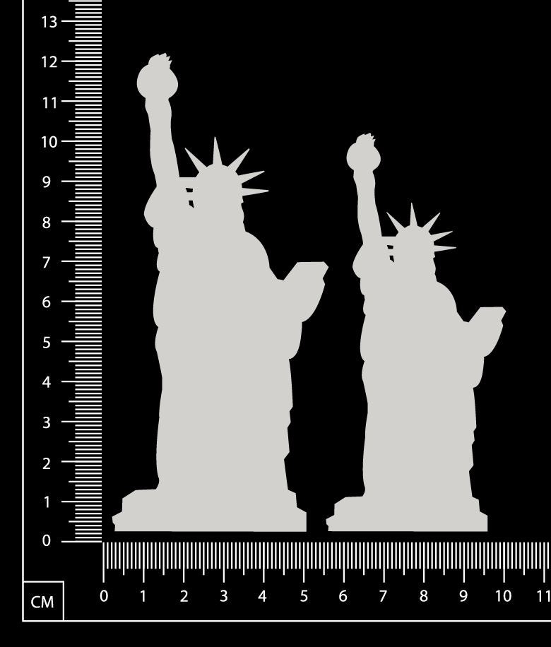 Statue of Liberty Set - White Chipboard