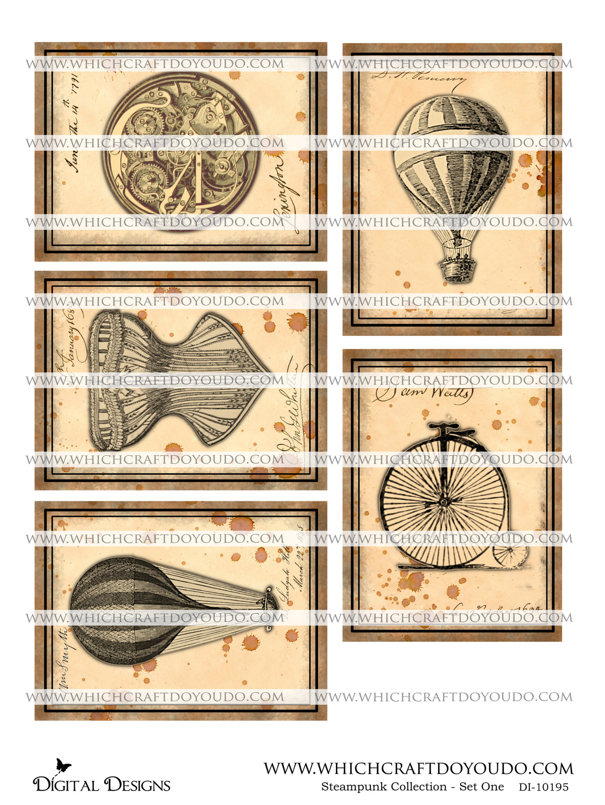 Steampunk Collection - Set One - DI-10195 - Digital Download