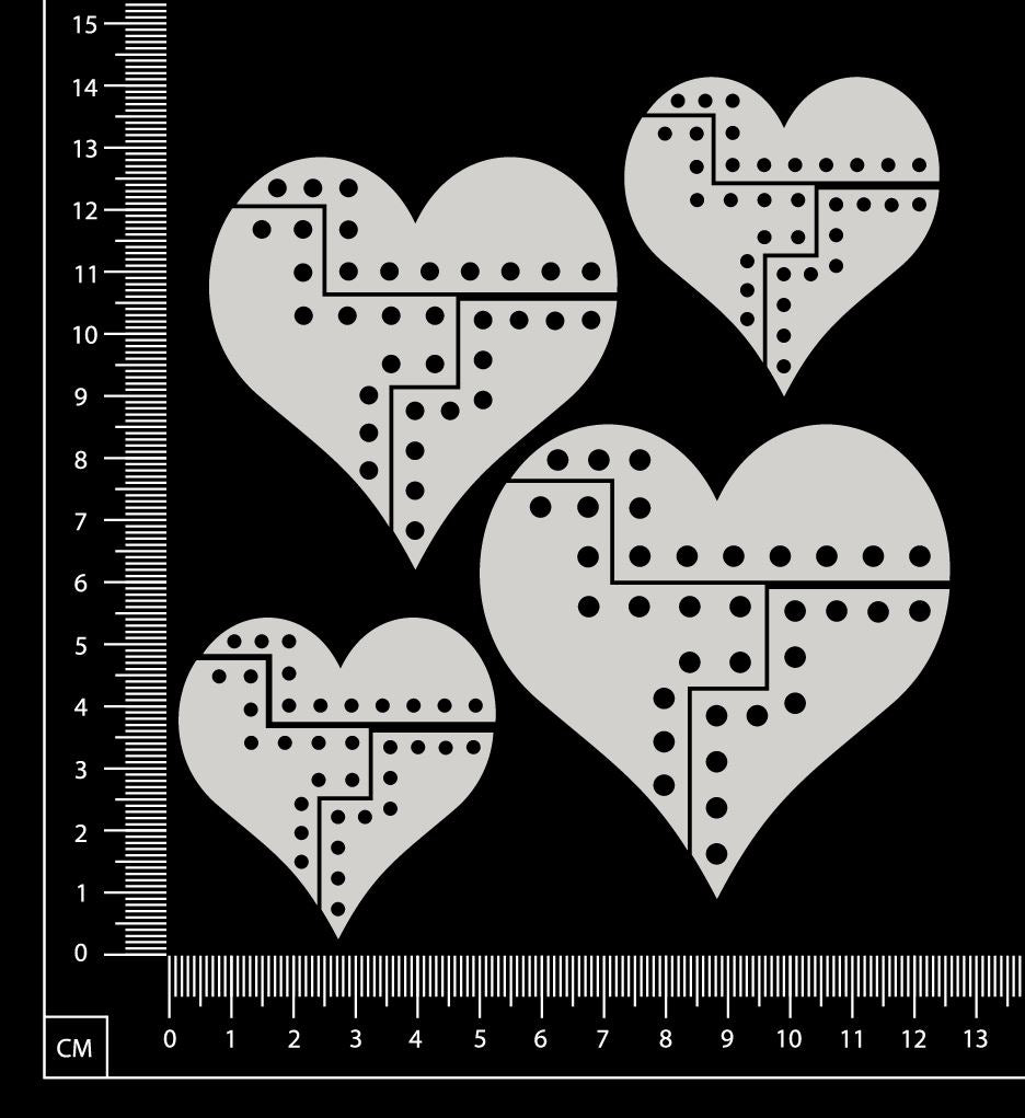Steampunk Heart Parts Set - White Chipboard