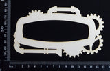 Steampunk Title Frame - BA - Large - White Chipboard