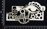Steampunk Beautiful - White Chipboard
