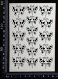 Steampunk Butterfly Set - E - White Chipboard