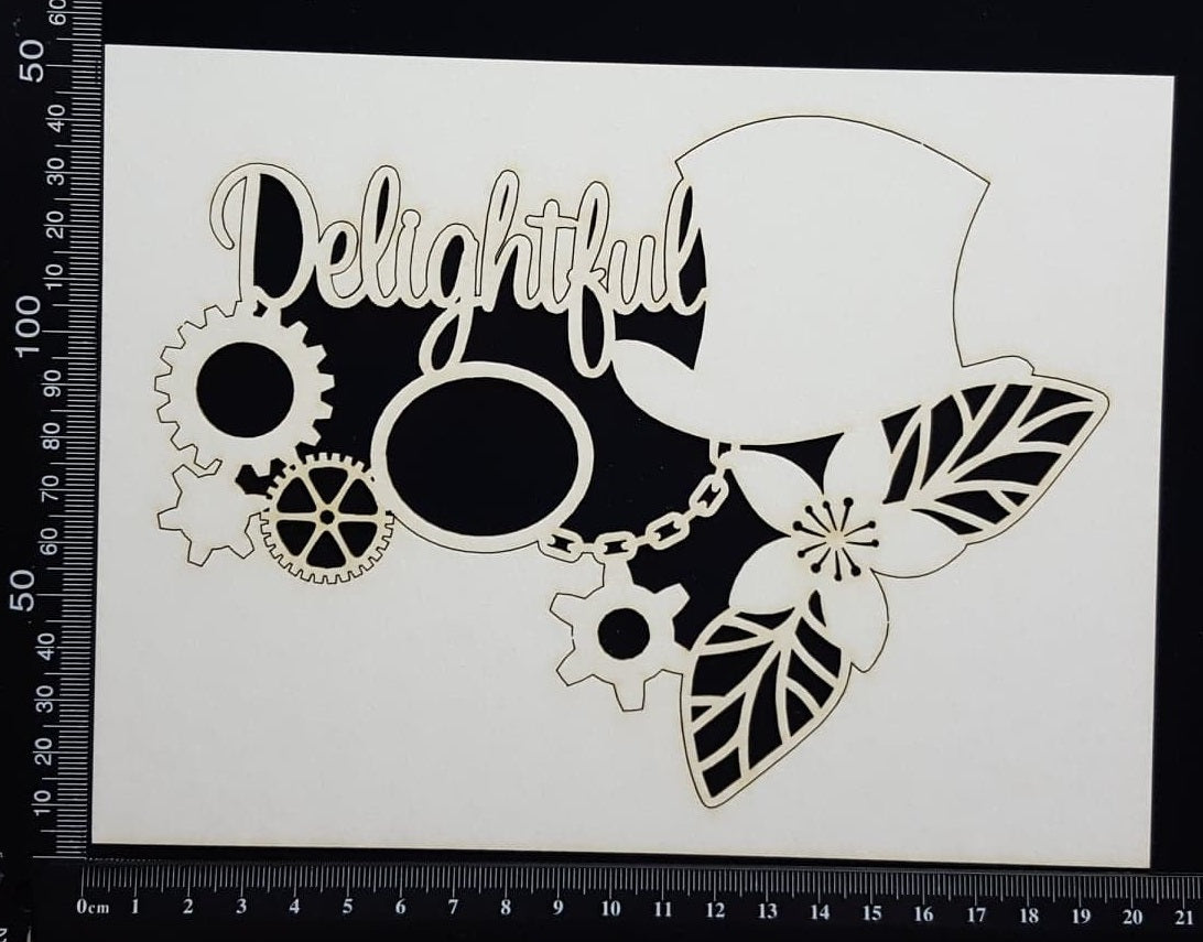 Steampunk Delightful - White Chipboard