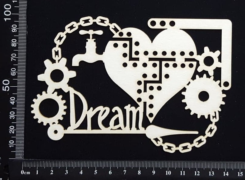 Steampunk Dream - White Chipboard