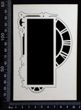 Steampunk Frame - H - White Chipboard