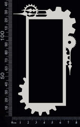 Steampunk Frame - I - White Chipboard