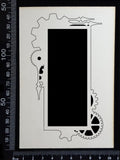 Steampunk Frame - J - White Chipboard