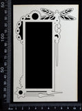 Steampunk Frame - K - White Chipboard