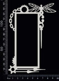 Steampunk Frame - K - White Chipboard