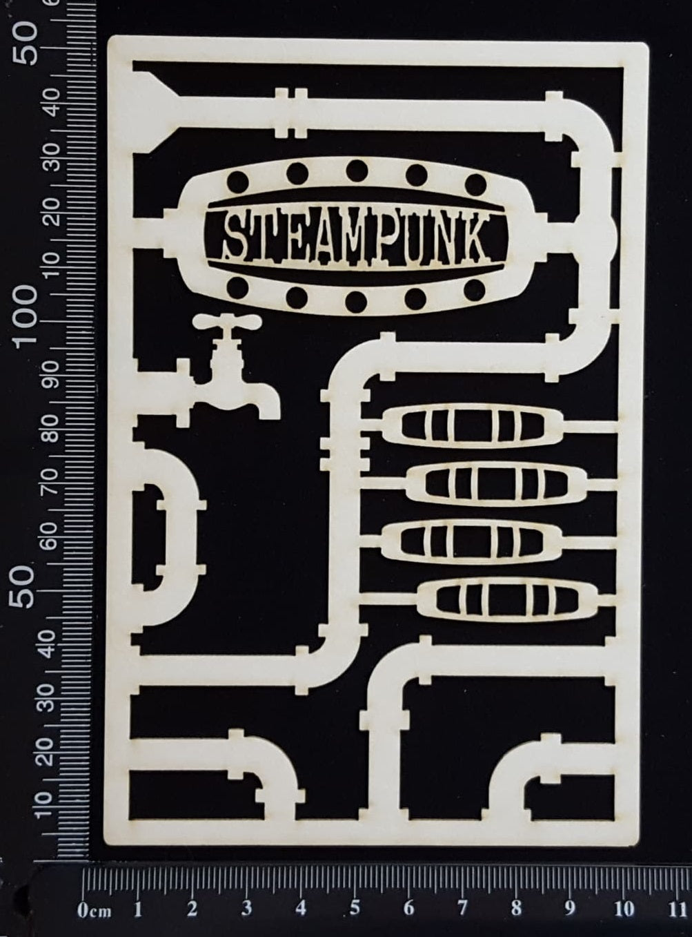 Steampunk Journal Panel - CN - Steampunk - Small - White Chipboard