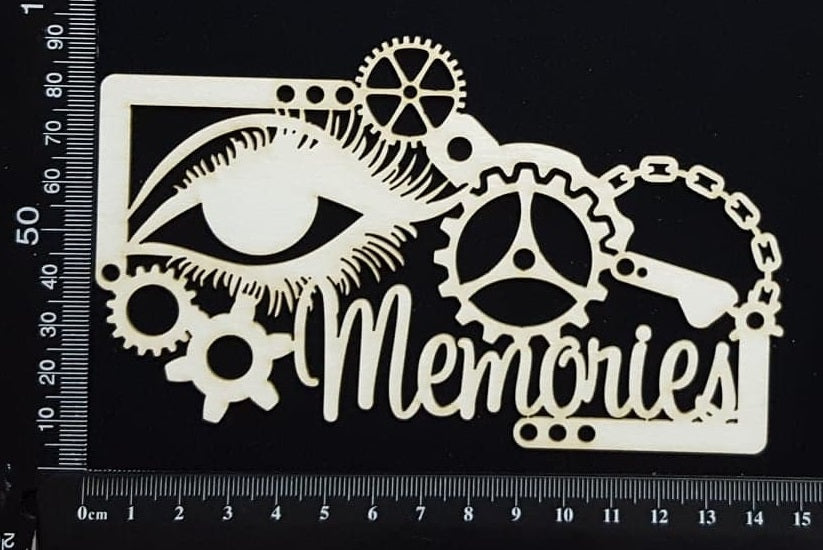Steampunk Memories - White Chipboard