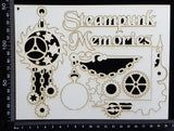 Steampunk Set - D - White Chipboard