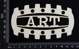 Steampunk Title Plate - FA - Art - White Chipboard