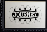 Steampunk Title Plate - FI - Journey - White Chipboard