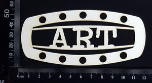 Steampunk Title Plate - GA - Art - White Chipboard