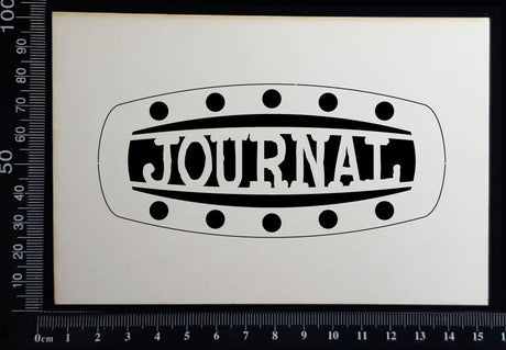 Steampunk Title Plate - GH - Journal - White Chipboard