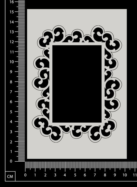 Stephanie Frame - Rectangle - Small - White Chipboard