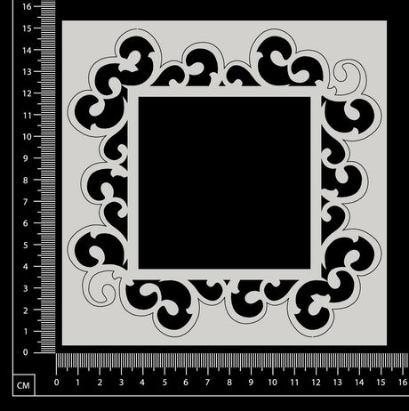 Stephanie Frame - Square - Large - White Chipboard
