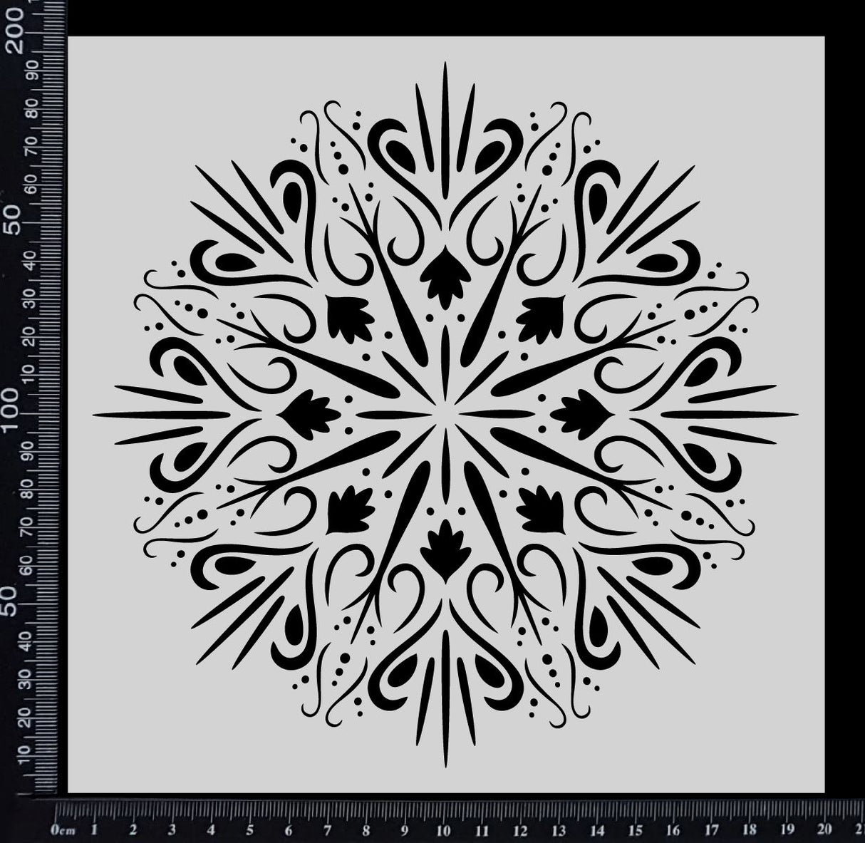 Sundial Mandala - Stencil - 200mm x 200mm