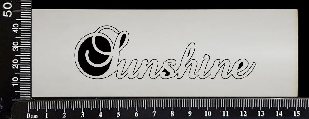 Elegant Word - Sunshine - White Chipboard