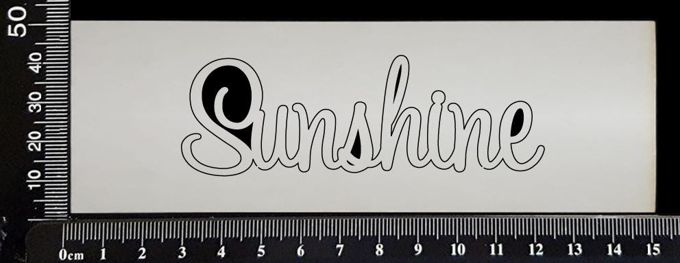 Sapphire Word - Sunshine - White Chipboard