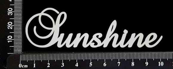 Elegant Word - Sunshine - White Chipboard