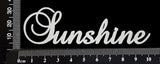 Elegant Word - Sunshine - White Chipboard