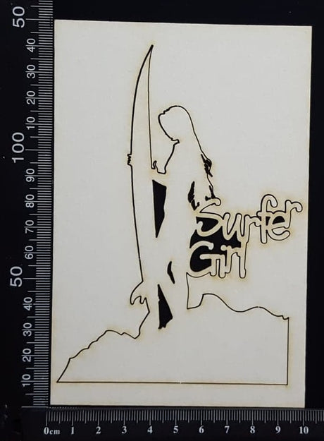 Surfer Girl - White Chipboard