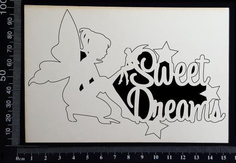 Fairy Title - Sweet Dreams - A - White Chipboard