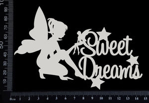 Fairy Title - Sweet Dreams - A - White Chipboard