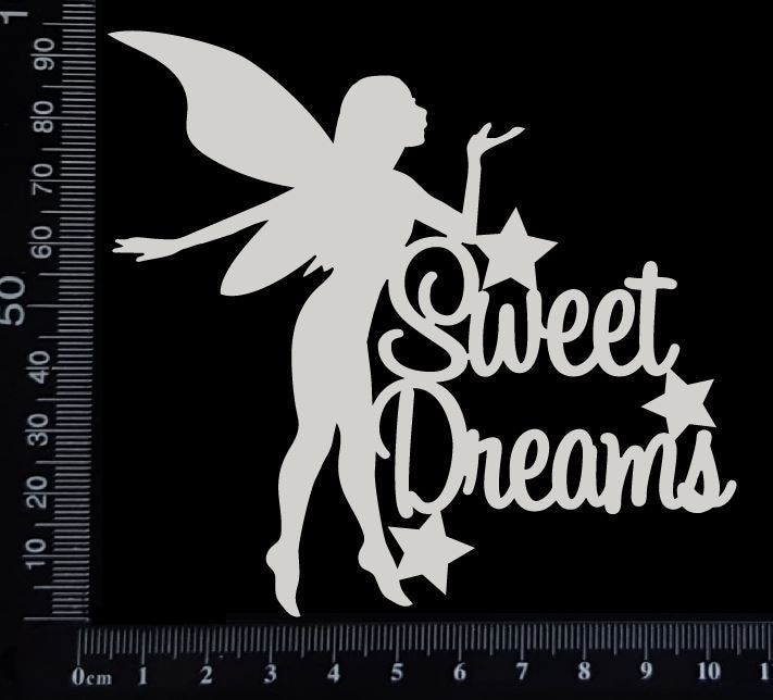 Fairy Title - Sweet Dreams - B - White Chipboard