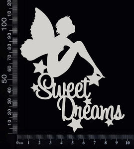 Fairy Title - Sweet Dreams - C - White Chipboard