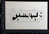 Swimming Carnival - Small - White Chipboard
