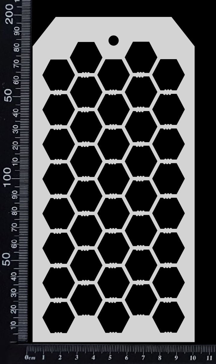 Tag Stencil - Chicken Wire - 100mm x 200mm