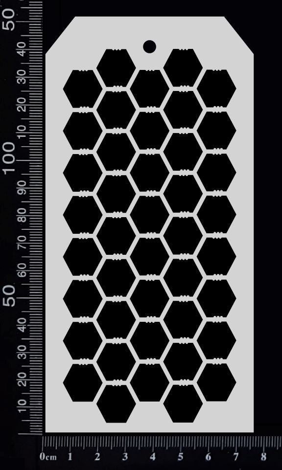 Tag Stencil - Chicken Wire - 75mm x 150mm