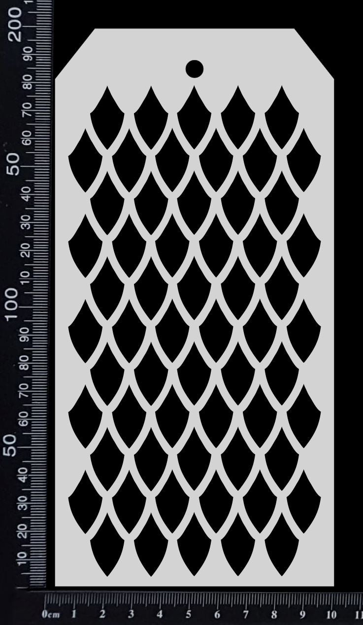 Tag Stencil - Scales - 100mm x 200mm