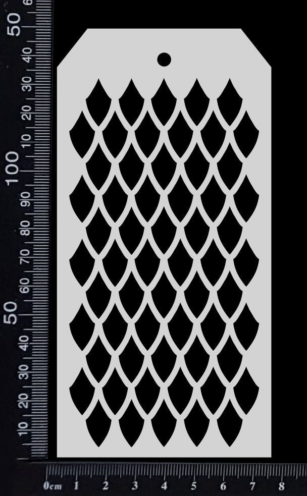 Tag Stencil - Scales - 75mm x 150mm