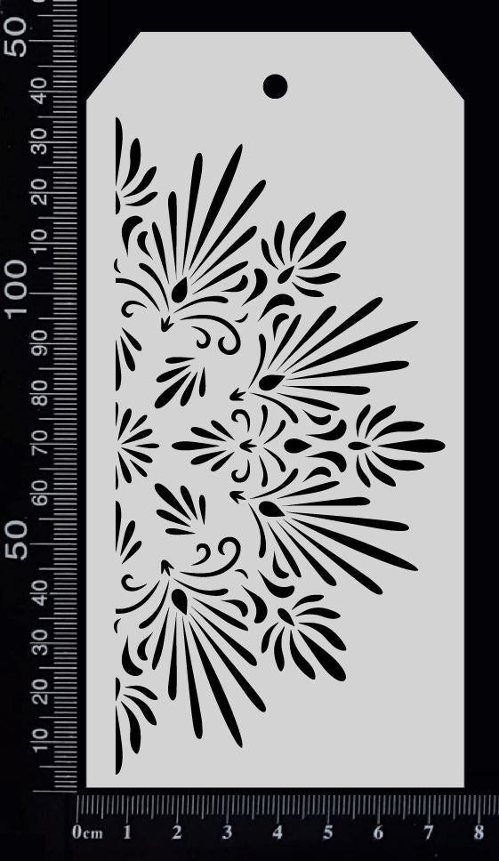 Tag Stencil - Kaleidoscope - 75mm x 150mm