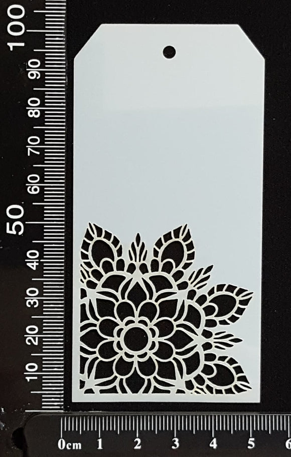 Tag Stencil - Mandala Corner - 50mm x 100mm