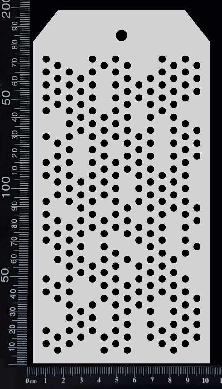 Tag Stencil - Micro Dots - 100mm x 200mm